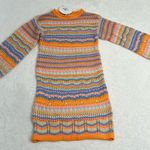 Princess Polly  Womens Size 4 Crochet Capri Mini Dress Orange Blue Stripe NWT Photo 9