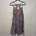 Gilligan & O'Malley purple floral night gown size medium Photo 3