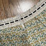 Unique Vintage  Skirt Womens 14 Floral A-Line Midi Crochet Peasant Cottage Swing Photo 7