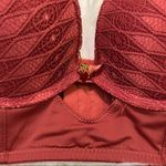 Daisy Fuentes Lace Push Up Bra Red Orange Photo 4