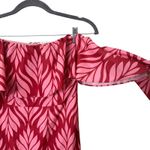 Petal and Pup PETAL &‎ PUP Neoma Strapless Patterned Midi Dress Pink Small Photo 3