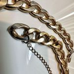 Gold tone chain link necklace Photo 8