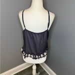 Chelsea and Violet cropped beaded crochet tank top size medium Photo 1