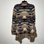 Lucky Brand Aztec fringe open cardigan size medium Photo 5