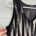 Nic+Zoe NWOT women’s black nude tan knit thick fit and flare sleeveless dress L Photo 1