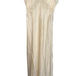 Vintage Fischer Pure Silk Lace Nightgown Slip Dress S/M? Ivory Lingerie Bridal White Size M Photo 0