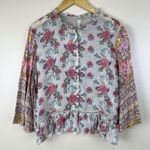 Aratta Silent Journey Blouse Boho Romantic Size S Approx Ruffle Flared Sleeves Pink Photo 0