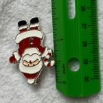 Santa Clause Candy Cane Christmas Holiday Pin Brooch Pendant Enameled Metal Photo 8