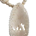 Vintage Hand Carved Elephant Necklace Photo 6