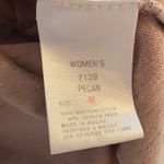 Woolrich  100% Cotton Washed V-Neck Top Size Medium Pecan Brown Photo 5