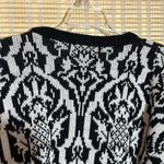 Jamie Scott Vintage 1990s Y2K Black White William Morris Pattern Cardigan Small Photo 13
