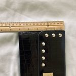 Faux Crock Leather Clutch Gold Photo 7