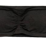 Happy Nation Seamless Bandeau Bra Womens Size Medium Black Strapless NEW Photo 0