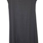Eileen Fisher Scoop Neck High Low Midi Dress Gray Sleeveless size Small Photo 1