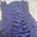 Tiger Mist  Navy Blue Ruched Bodycon Mini Dress with Drawstring Slit‎ Size S Photo 2