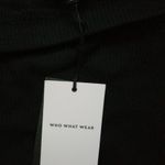 Who What Wear Black  Tub-Top/ Longsleeve - Size Medium Photo 2