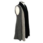 The Alpaca Guy Sleeveless Colorblock Vest Lounge Duster Gray Black One Size Size undefined Photo 4