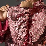 Anthropologie Maeve Long-Sleeve Mock-Neck Sequin Mini Dress Photo 3