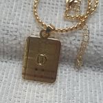 Gold plated Stainless Steel Initial U Letter Pendant Comes With 18" in Long Box Adjustable Chain Necklace Photo 1