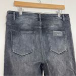 Risen NEW  Dark Grey High Rise Crop Straight Jeans Photo 8