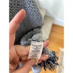 Free People  Love Me Tender Oversize Marled Blue Hooded Fringe Cardigan Photo 5