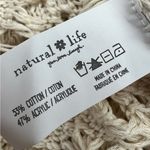 Natural Life  Duster Crochet Open Knit Cardigan Sweater Cream Boho L/XL Photo 7