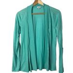 Splendid  Turquoise Blue Ultra Lightweight Drape Front Cardigan Sweater S Photo 0