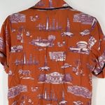 Katie Kime Toile New York Pajama Top Orange Women's Size XS Photo 5