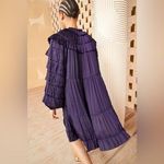 Ulla Johnson Elsa Dress Lago Deep Purple Size 0 Ruffle Royal Tiered Statement Photo 1