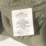 Evereve  Green Sweatshirt Womens XL Ivy Ribbed Quilted Puff Sleeve Pullover Photo 4