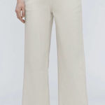 Everlane  White Bone High Rise The Organic Wide-Leg Pant Cropped Ankle Pants Sz 2 Photo 0