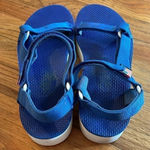 Teva  1016947 women’s blue platform wedge sandals; size 10.5 Photo 3