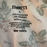 Born Pink Floral Short Sleeve Shorts Pajama Set White Size L Photo 6