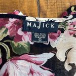 Y2K Vintage Magik Sheer Floral ruffle Cardigan black small Black Photo 2