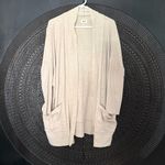 Pact  Airplane Wrap Open Front Cardigan M/L Organic Cotton Relaxed Lounge Travel Photo 2