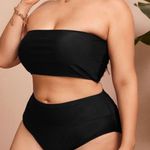 Bandeau Bikini Swimsuit Black Size XL Photo 0