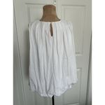 Madewell  Sleeveless Crewneck Bubble Top White Size L NU852 Photo 3