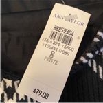 Ann Taylor Women’s Black White Windowpane Wool Mini Skirt Size 8 Petite Photo 4