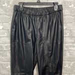 Gap Black Faux Leather Pants Photo 1