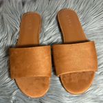 J.Crew  Microsuede Single Strap Slide Sandals Cedar Wood Brown Size 6 Photo 4