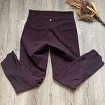 Lululemon Wunder Under Crop II Roll Down Scallop 24" Plum Shadow Photo 5