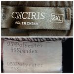 Chiciris Women’s Pants Paper Bag Tie Waist Slim Tapered Fit Black Size 2X Plus Photo 7