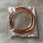 Francesca's Rose Gold Hoop Earrings Photo 2
