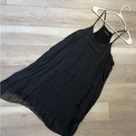 Meo Meli Dress silk flowy mini womens Black one size minimalist dark contempory Photo 0