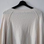 Free People  Found My Friend Pullover Oversized Knit Sweater Cream Size Small Photo 8