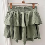 Aerie Green Ruffle Skirt Photo 1