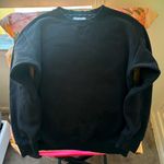 Aritzia tna black crewneck sweatshirt cozy sweatfleece Photo 0