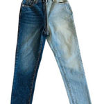 Revice Denim Revice Two Tone Yin Yang‎ Full Zip Around Jeans Size 24 Photo 0