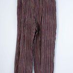 Sag Harbor Vintage 90s Flowy Striped Capri Pants Petite Womans Large Boho Retro Photo 2