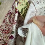 Boutique NWT White Floral and Lace Corset Top Photo 12